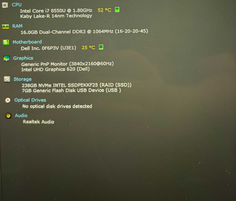 Dell XPS 13 9370 4K TOUCH i7-8550U@1.8GHz 16GB RAM 256GB SSD READ!  Lap200