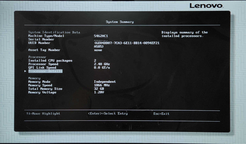 Lenovo x3650 M5 2U 8x 2.5", 2x Xeon E5-2620 v3 2.40GHz, 32GB DDR4, M5210