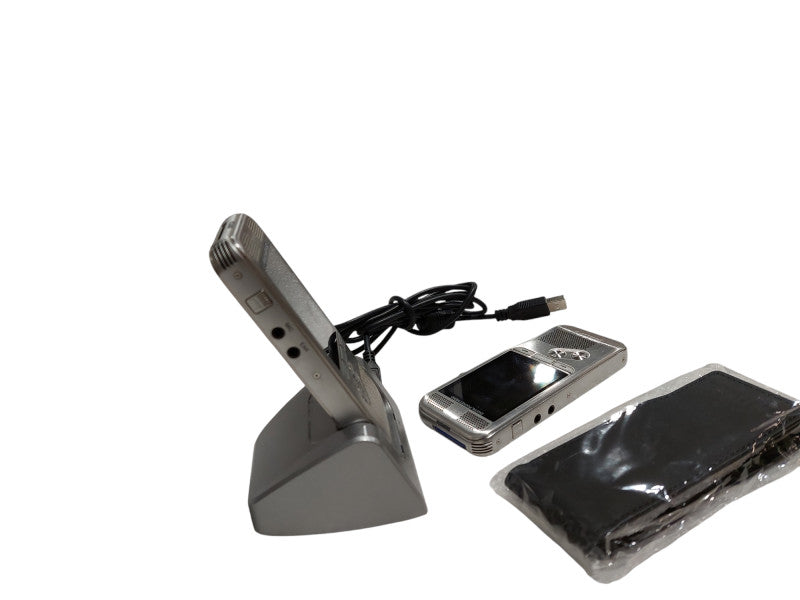 2-Phillips Digital Pocket Memo 3DMIC Digital Speech Recorders With Dock  =