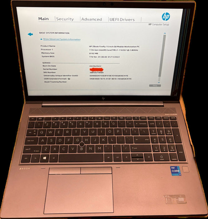 HP ZBook Firefly 15 G8 i7-1165G7 Damaged LCD For Parts/Repair READ!  Lap200