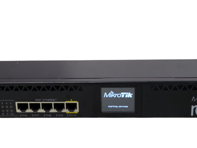 MikroTik RouterBoard RB201 1UiAS-RM Router, Tested to Power on, READ _