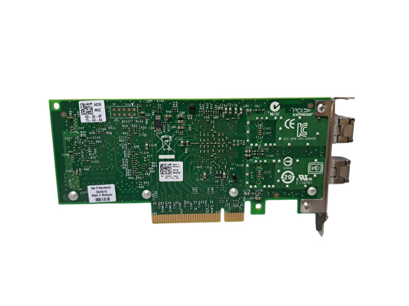 Intel X520-DA2/Dell 0942V6 | 2-Port 10G SFP+ PCIe Low Profile Server Adapter