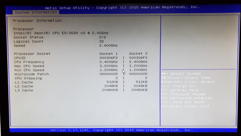 Lenovo ThinkServer 2x Xeon E5-2630 v3 96GB RAM LSI MegaRAID - No HDD