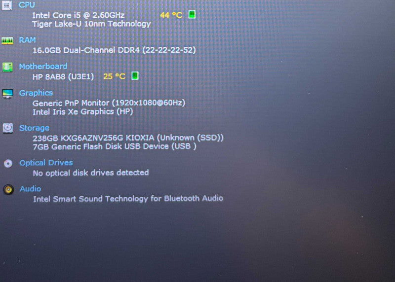 HP EliteBook 840 G8 i5-1145G7@2.6GHz 16GB DDR4 RAM 256GB SSD  Lap200