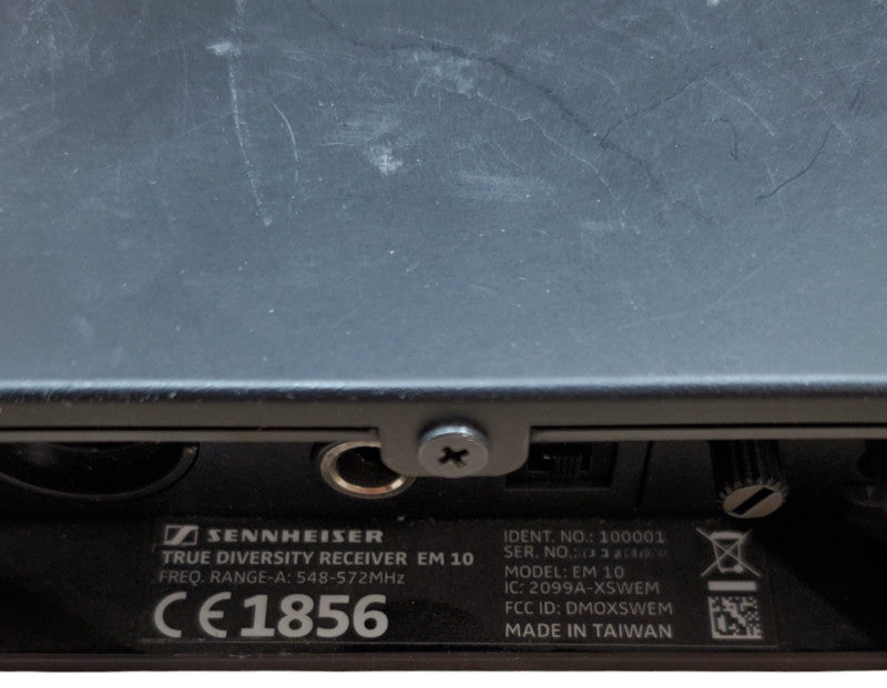 Sennheiser XS Wireless True Diversity Receiver EM 10 *READ*