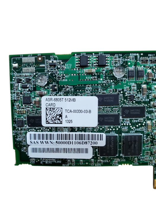 ASR-6805T Adaptec 512MB 6Gb/s SATA/SAS 8 Port RAID Controller