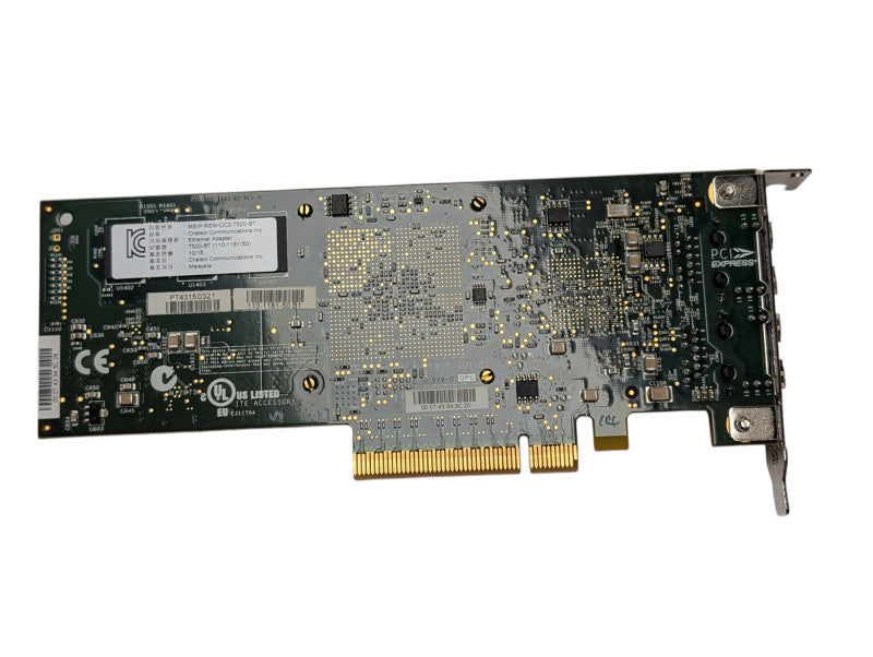 Chelsio Communications T520-BT 10 Dual Port 10GbE RJ45 Low Profile PCIe -