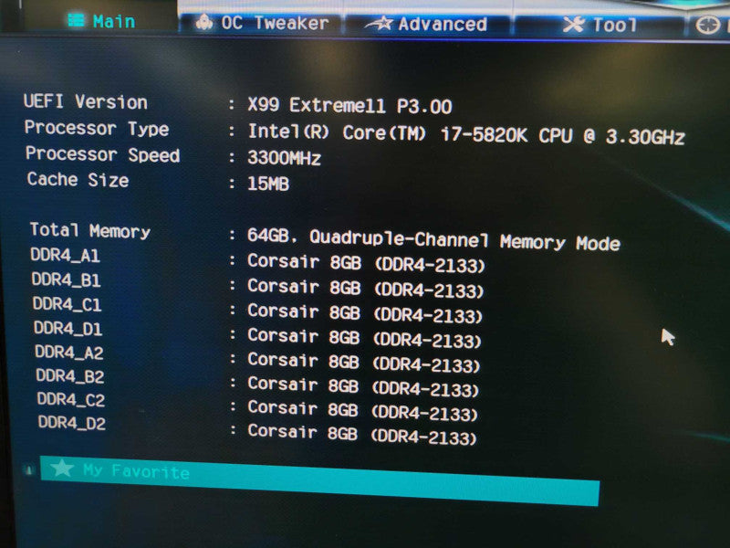 Intel Core i7-5820K ASRock X99 Extrme11 2xM.2 10xSATA 8xSAS 64GB DDR4 %