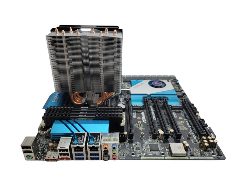 Intel Core i7-5820K ASRock X99 Extrme11 2xM.2 10xSATA 8xSAS 64GB DDR4 %
