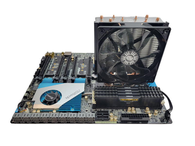 Intel Core i7-5820K ASRock X99 Extrme11 2xM.2 10xSATA 8xSAS 64GB DDR4 %