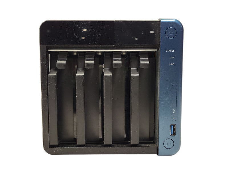 QNAP Turbo NAS,  4TB Storage, 4 x 1 TB Hard Drives, TS-453Be 4GB RAM No AC $