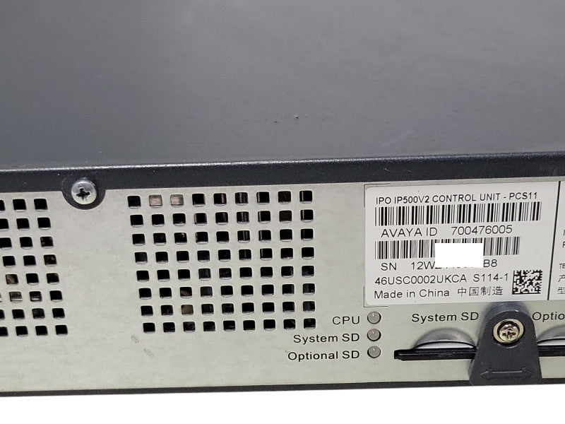 Avaya IP Office 500V2 700476005 control unit PCS11 with Modules, READ _