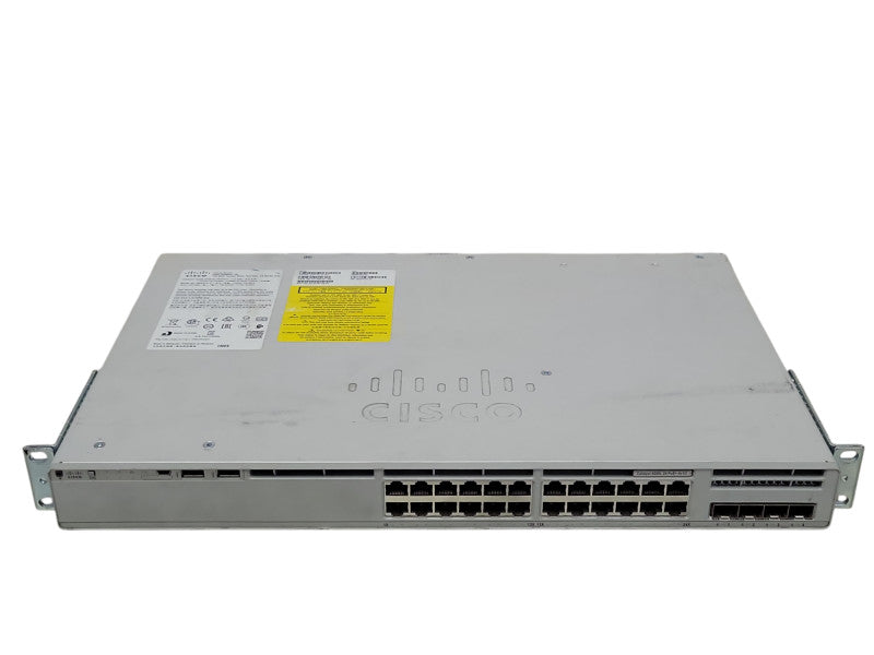CISCO CATALYST 9200L C9200L-24P-4G-E 24 PORT ETHERNET SWITCH, READ _