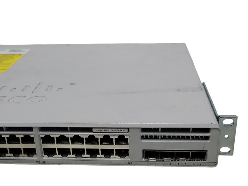 CISCO CATALYST 9200L C9200L-24P-4G-E 24 PORT ETHERNET SWITCH, READ _