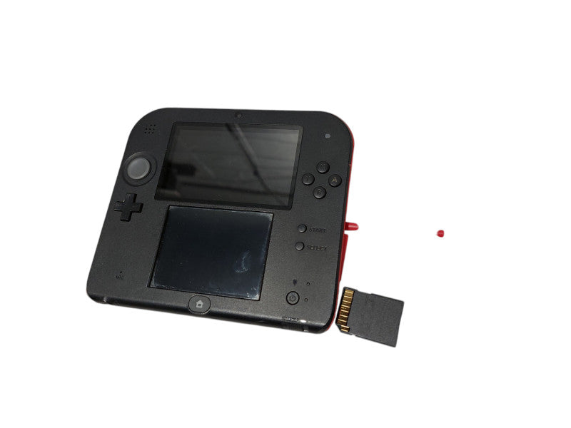Nintendo 2DS Red & Black Model: FTR-001 with Stylus & 4GB SD Card - No Game =