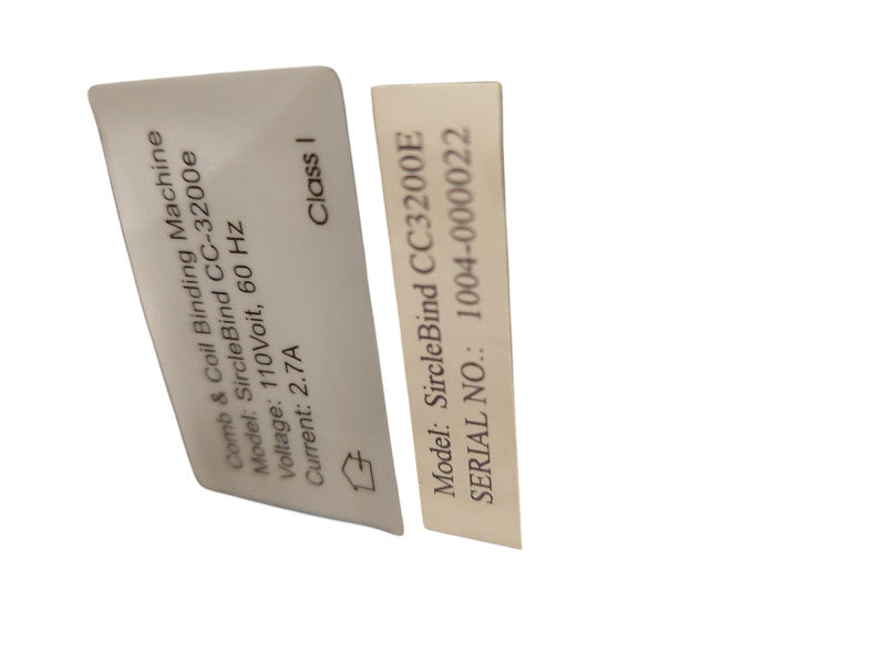 Sircle Corp Comb & Coil Binding Machine Sircle Bind Model: CC-3200e  =