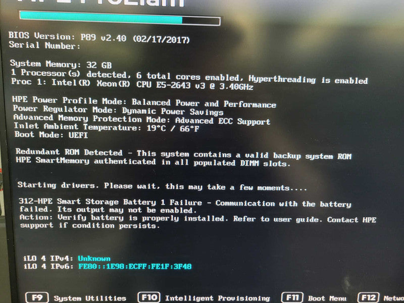 HP ProLiant DL360 Gen9 - Xeon E5-2643 v3 32GB DDR4 P440ar 2x300GB 2x500W %