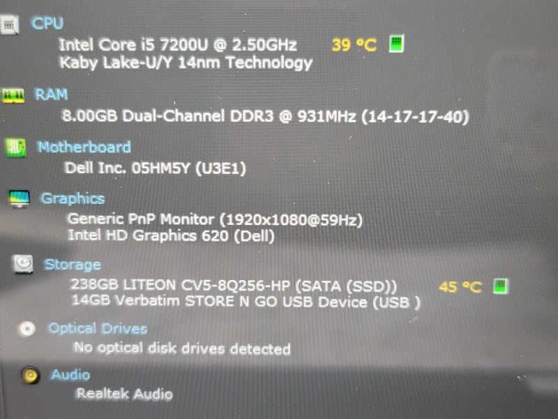 Dell XPS 13 9360 i5 7200U 8GB RAM 256GB SSD TOUCH! β BudLap