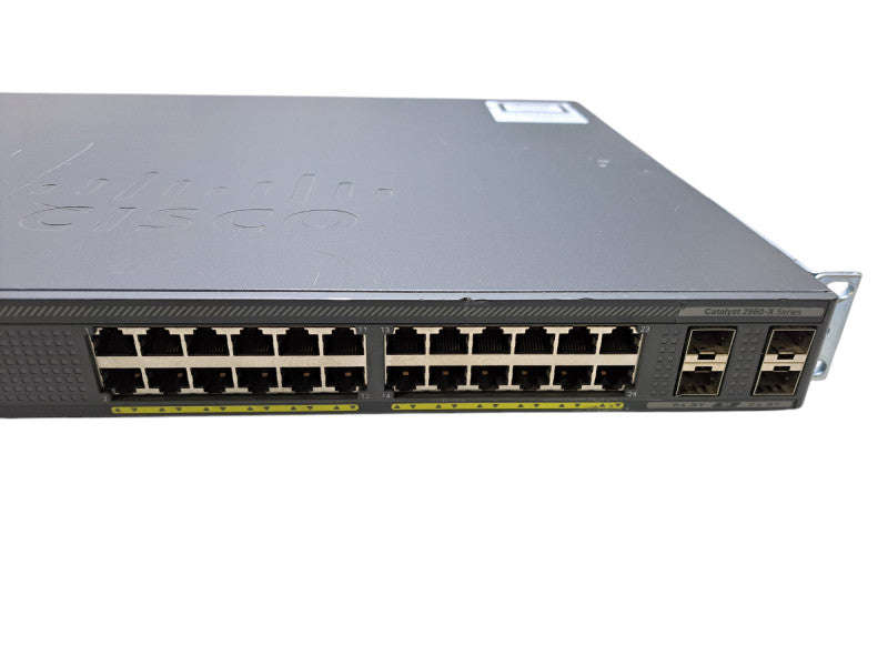 Cisco WS-C2960X-24PS-L V01 | 24-Port Gigabit PoE+ 370W Switch w/ 4x SFP