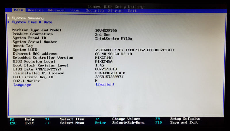 Lenovo ThinkCentre M715q Ryzen 5 PRO 2400GE 16GB RAM - No HDD