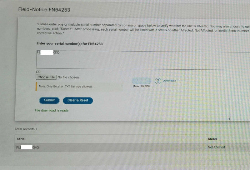 CISCO ISR4351/K9 3-PORT Gigabit INTEGRATED ROUTER **NOT AFFECTED** _