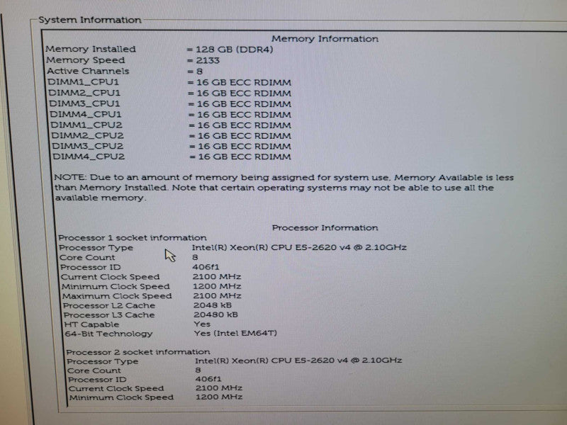 Dell Precision T7810 - 2x Xeon E5-2620 v4 128GB DDR4 NO HDD 825W PSU %