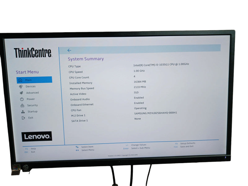 Lenovo ThinkCentre M60e Intel i5-1035G1 16GB DDR4 256gb SSD USFF Desktop