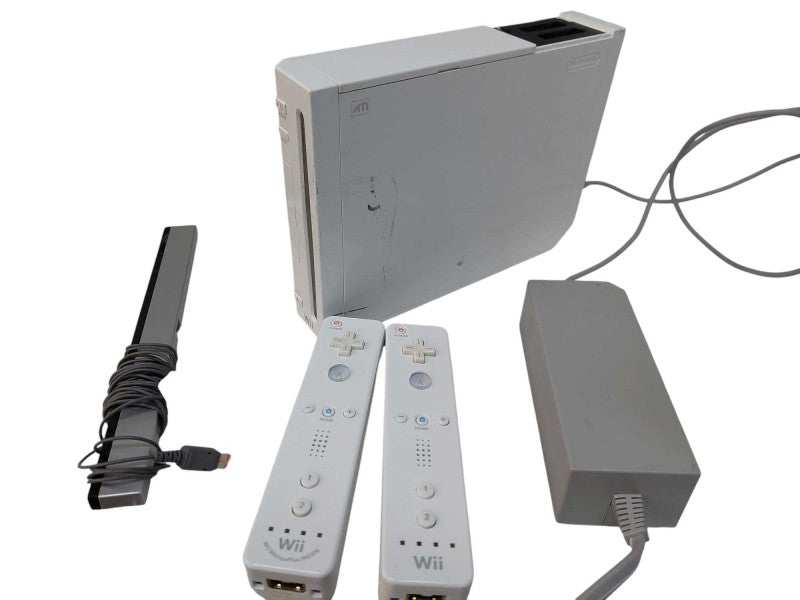 Nintendo Wii Console w/ 2x Controllers, Sensor Bar & Power Adapter RVL-001