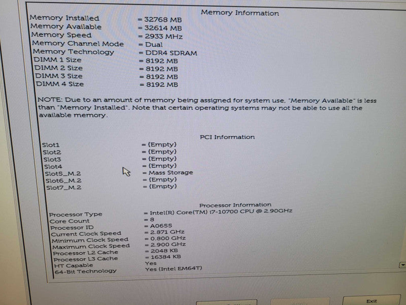 Dell OptiPlex 7080 - Core i7-10700 32GB DDR4 512GB NVMe %