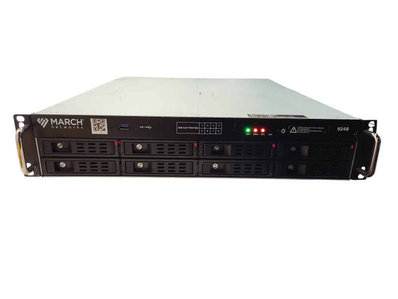 March Networks 9248 IP Recorder 48 channel HD IP recording platform No HDD READ $