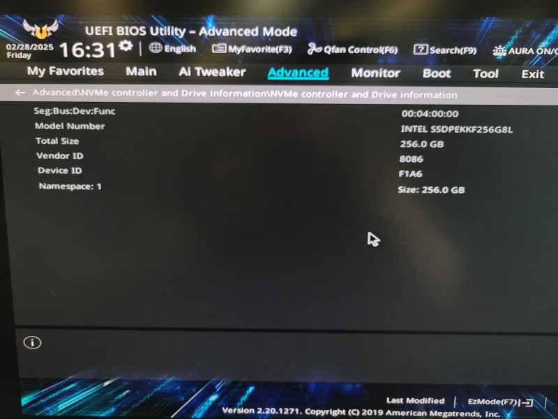 Intel Core i5-9400F ASUS TUF B360M-PLUS Gaming 16GB DDR4 256GB NVMe + I/O %