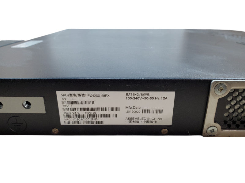 Juniper Networks EX4200-48PX 48-Port PoE+ Switch
