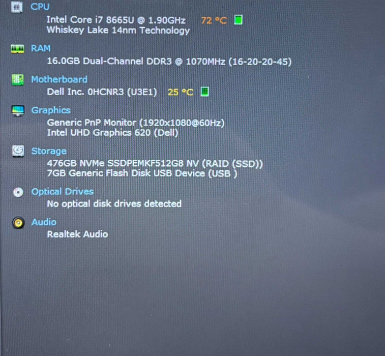 Dell Latitude 74002-in-1 TOUCH i7-8665U@1.9GHz 16GB RAM 256GB SSD READ! Q Lap200