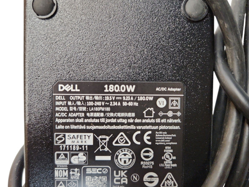 Dell WD19TBS K20A001 Thunderbolt DP HDMI Docking Station w/ 180W AC Adapter