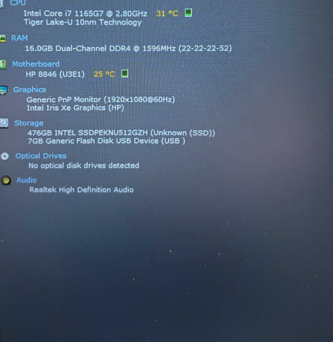HP ZBook Firefly 15 G8 i7-1165G7@2.8GHz 16GB RAM 256GB SSD  Lap200