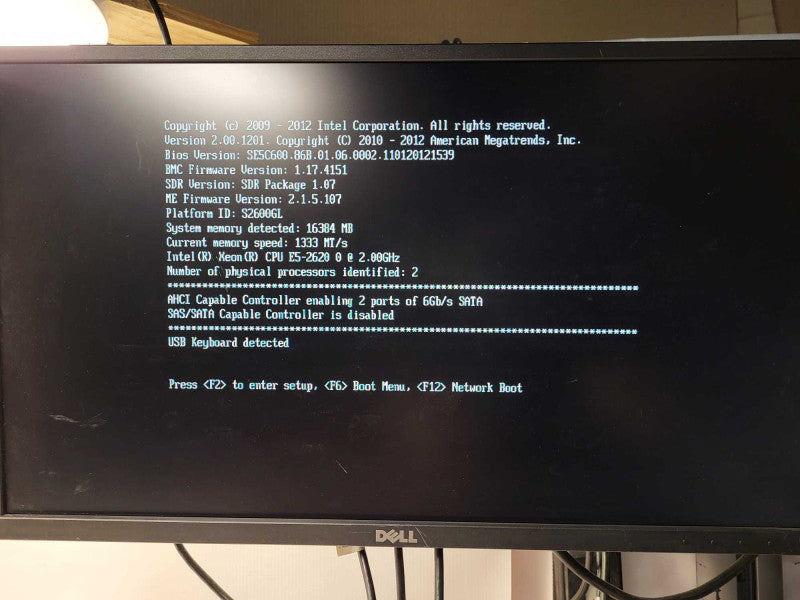 EMC SERVER 2x E5-2620 0 @ 2.8GHz 16GB DDR3 AHCI 6Gb/s SAS controller Q$