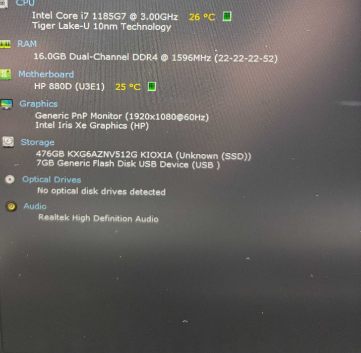HP ZBook Firefly 14 G8 i7-1185G7@3Gh 16GB RAM 256GB SSD Dented Corner READ  Lap200