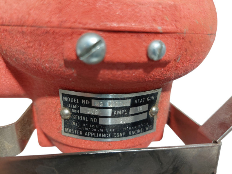 Vintage Heyco Heat Gun , Cast Iron , Wooden Handle  =