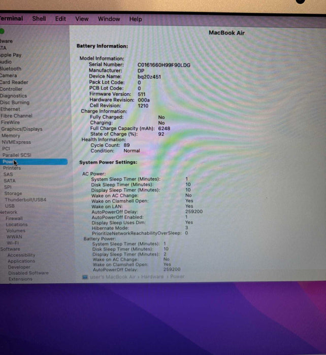 Apple MacBook Air Early 2015 i5-5250U 8GB RAM 128GB SSD
