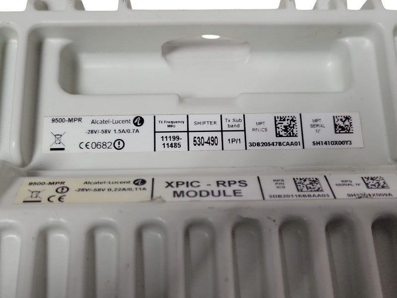 Alcatel-Lucent 9500-MPR MPT P/N ICS 530-490 Shifter 11199-11485MHz, READ _