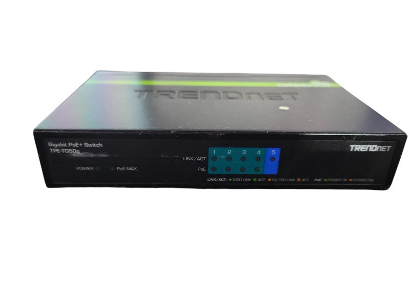 TRENDnet TPE-TG50g 5 Port Gigabit PoE+ Network Switch !