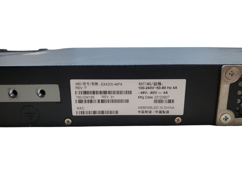 Juniper Networks EX4200-48PX 48-Port PoE+ Switch