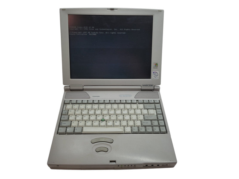 Vintage Toshiba Satellite 440CDX Pentium 100MHz 16MB NO HDD + PWR ADPTR %