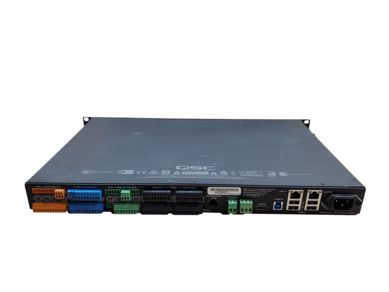 QSC Q-SYS Core 110f USB/Flex Channels Digital Audio Signal Processor *READ*