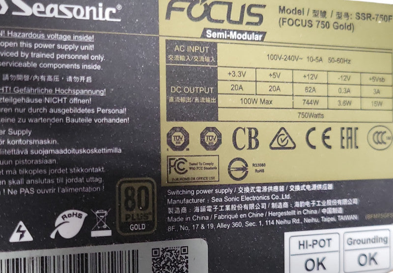 Custom/Asus Tower PC, Core I7-8700K 3.70GHz, 16GB DDR4, 500GB NvME _