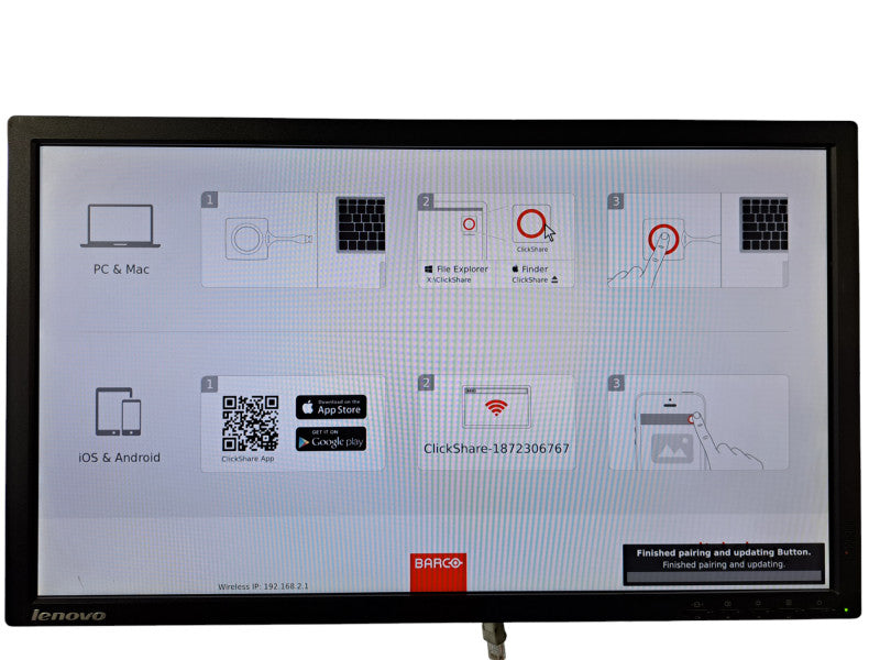Barco Clickshare CSE-200 Conference Unit w/ 2x Buttons, PWR Adapter & HDMI