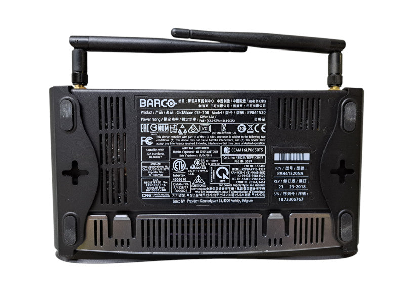Barco Clickshare CSE-200 Conference Unit w/ 2x Buttons, PWR Adapter & HDMI