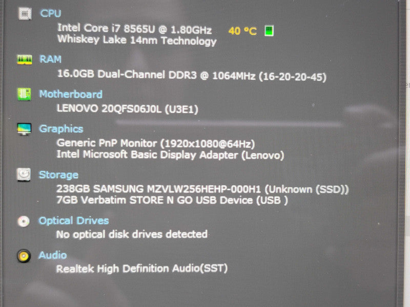 Lenovo ThinkPad X1 Yoga i7 8565U 16GB 256GB SSD TOUCH ! READ  β BudLap