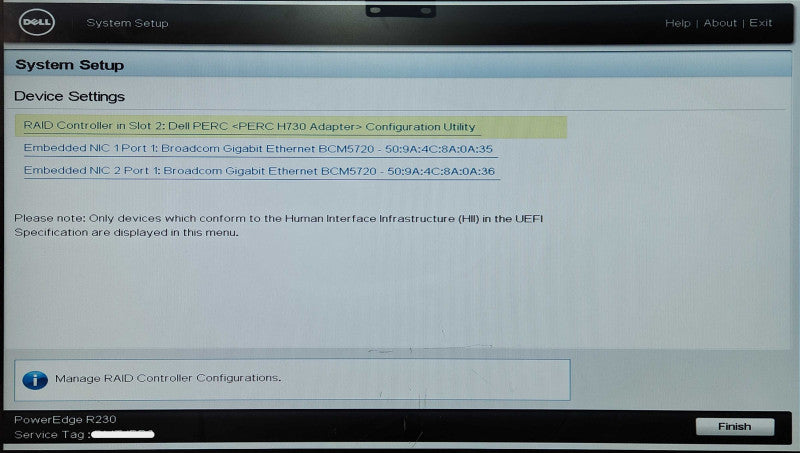 Dell PE R230 8x2.5", 1x Xeon E3-1220 v6 3.00GHz, 16GB DDR4, PERC H730