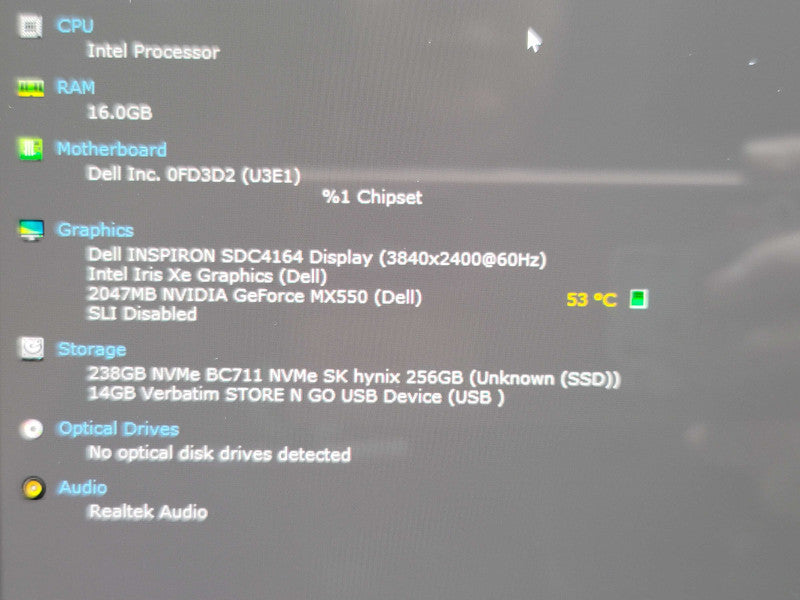 Dell Inspiron 16 7620 2-in-1 i7 1260P 16GB DDR4 MX550 256GB SSD 4K TOUCH β Lap200